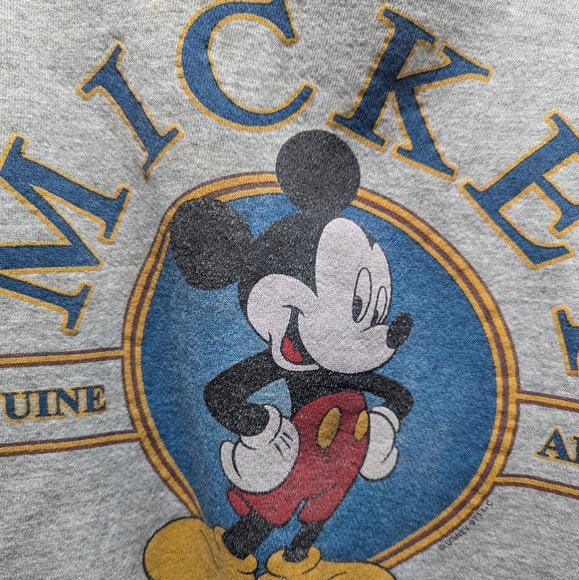 Vintage Disney Jerry Leigh Mickey Mouse Cotton Crewneck Sweatshirt 90s Y2K - Picture 7 of 16